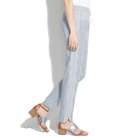Madewell Stripework Drawstring Pants - Picture 4 of 8